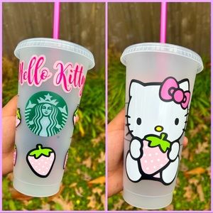 Hello Kitty Strawberry Starbucks Cup